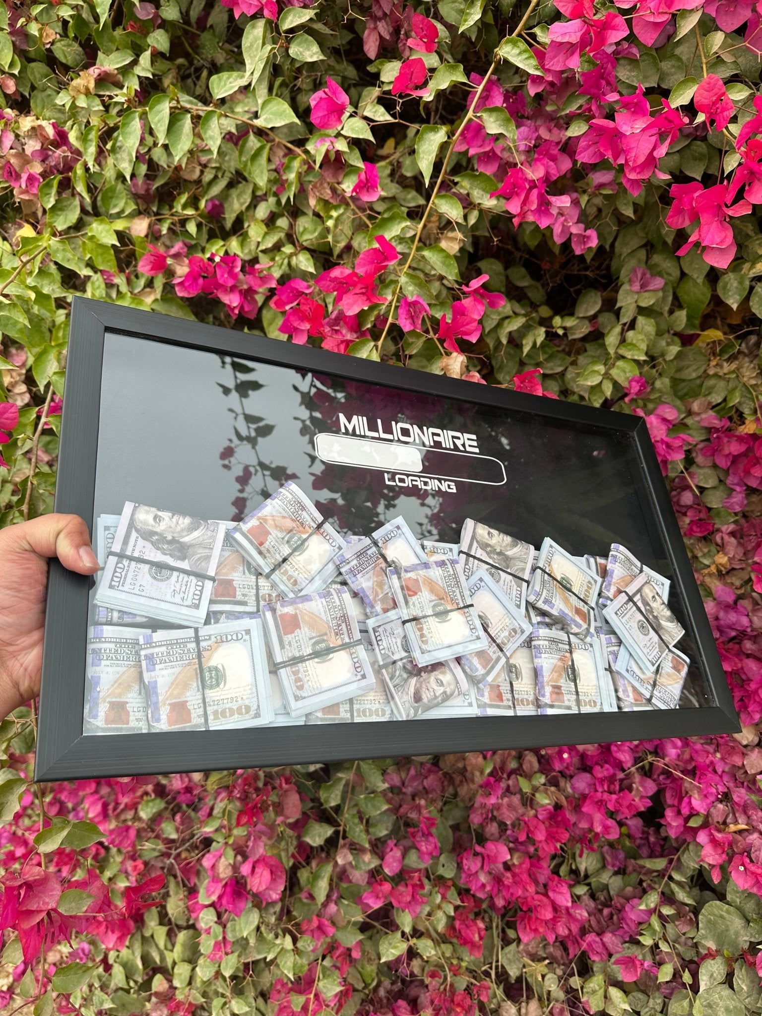 Millionare Dollars Stacked 3D Frame - USD (20 % OFF) - MINDSTONE